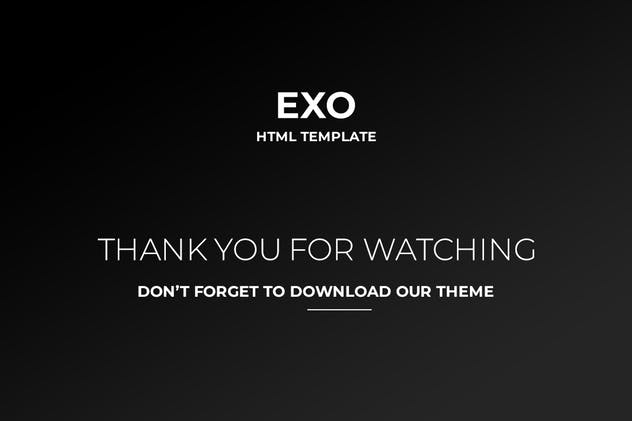 个人简历履历网站HTML模板素材库精选 EXO – Personal Portfolio Template插图(3)