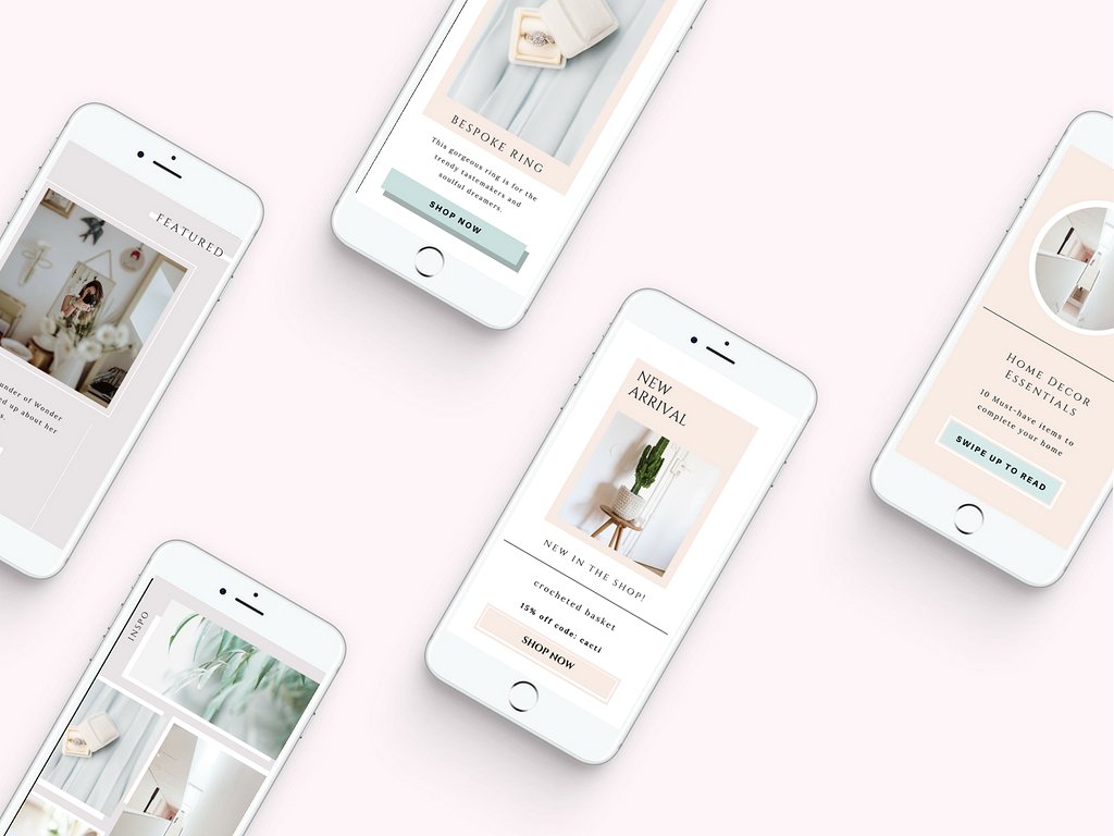 社交媒体新媒体文章贴图设计模板素材库精选 CANVA Insta Stories for Tastemaker插图(2)