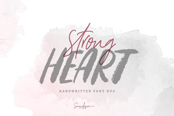 Strong Heart – Font Duo插图