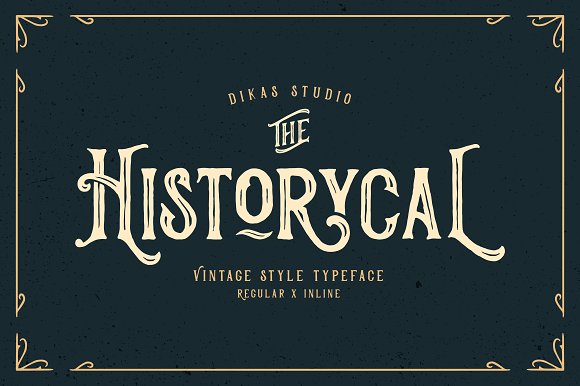 Historycal – 2 Font Styles插图