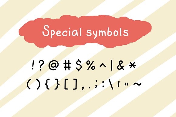 Innocent scribbler with doodle icons Font插图3