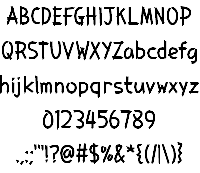 Sawyer's Whitewash font插图1 Sawyer's Whitewash font插图1