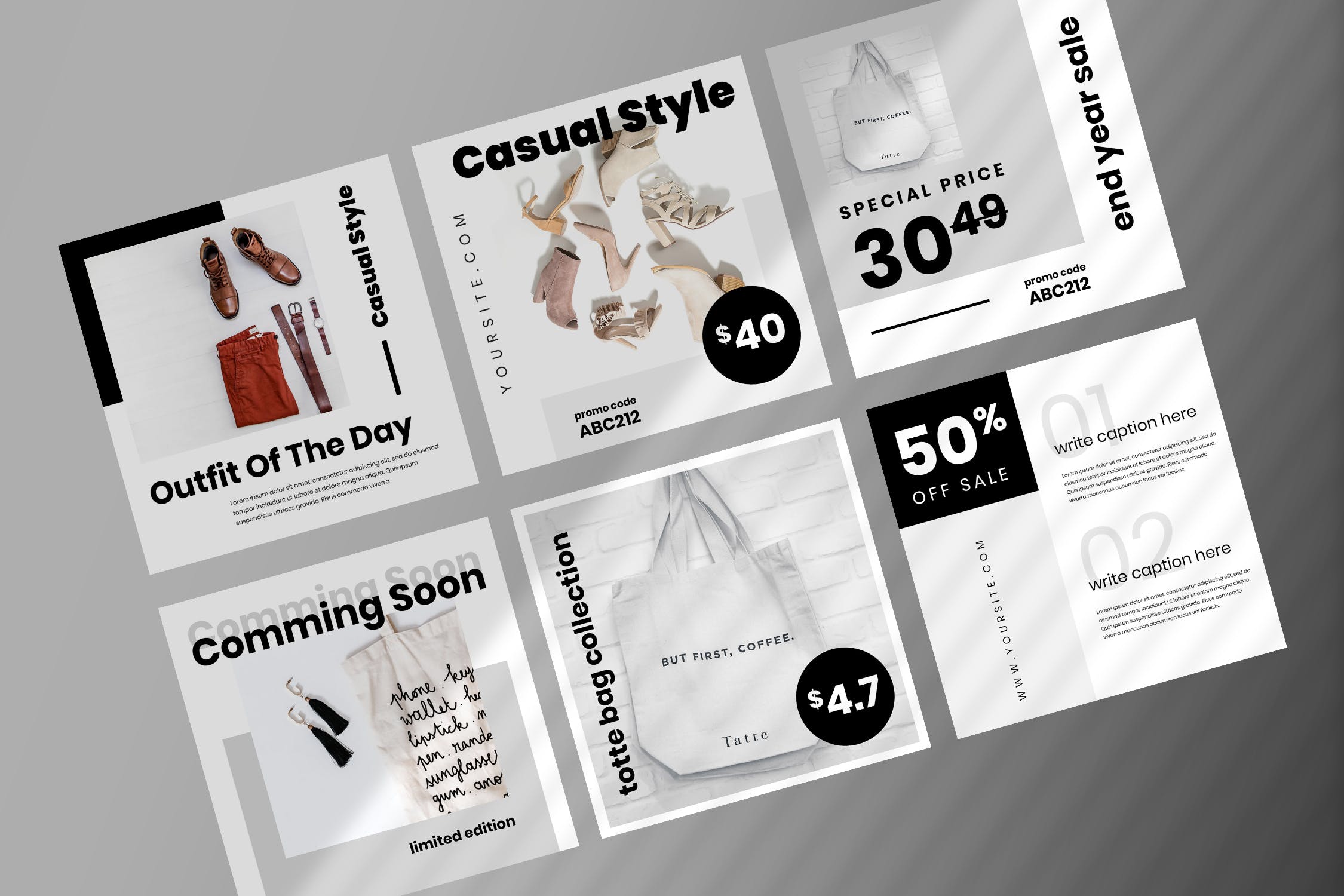 社交媒体自媒体产品促销广告设计模板素材库精选 Fourteen – Social Media Kit插图(3)