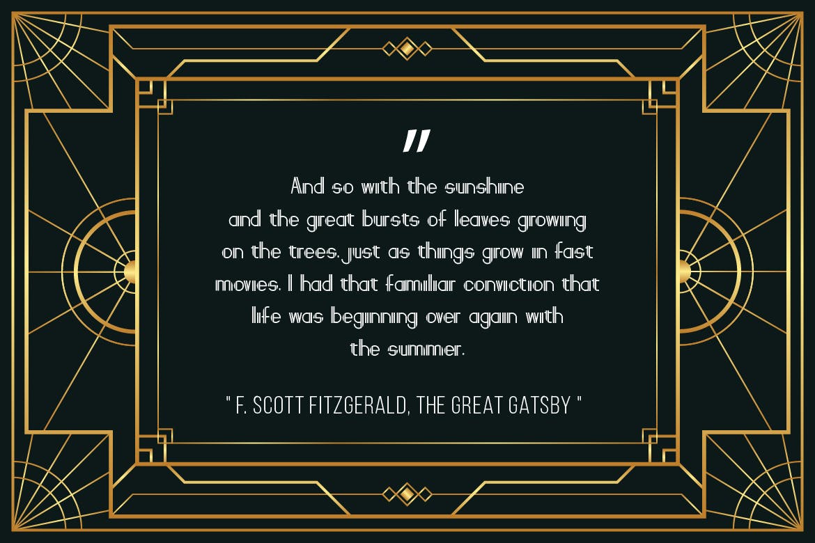 复古几何风格装饰艺术设计字体 Bridge Line – Art Deco Display Typeface插图(4)