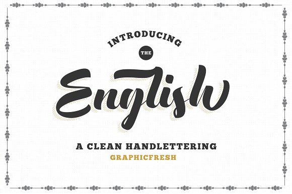 The English Font – Vintage Lettering插图