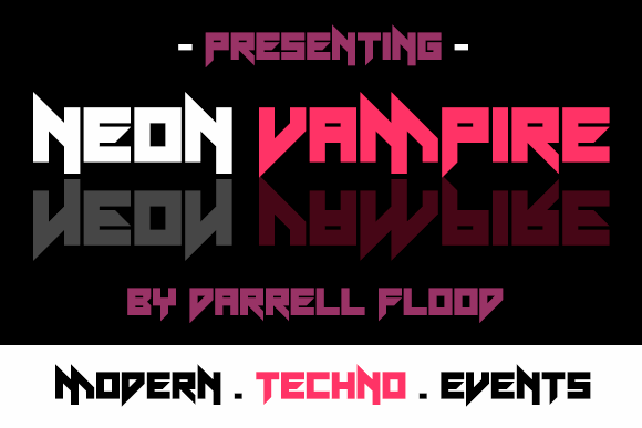 Neon Vampire font插图 Neon Vampire font插图