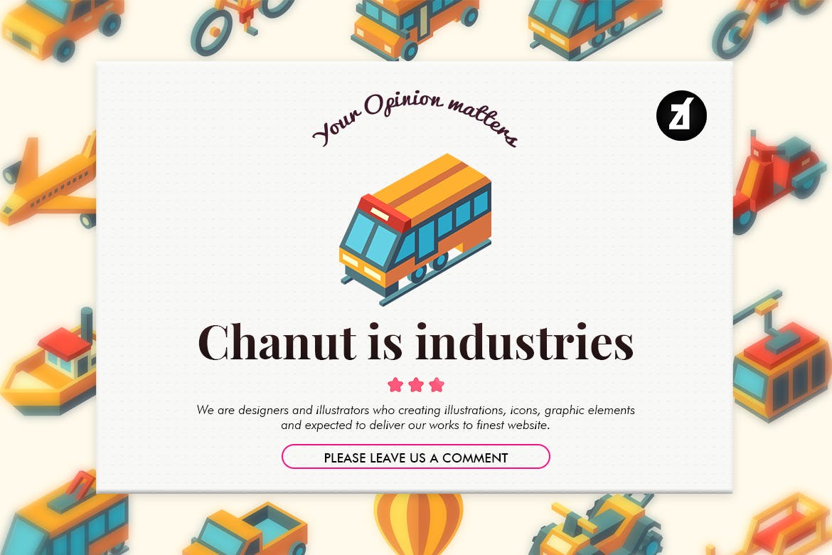 25枚交通运输工具矢量素材库精选图标素材 25 Transportation isometric elements插图(2)