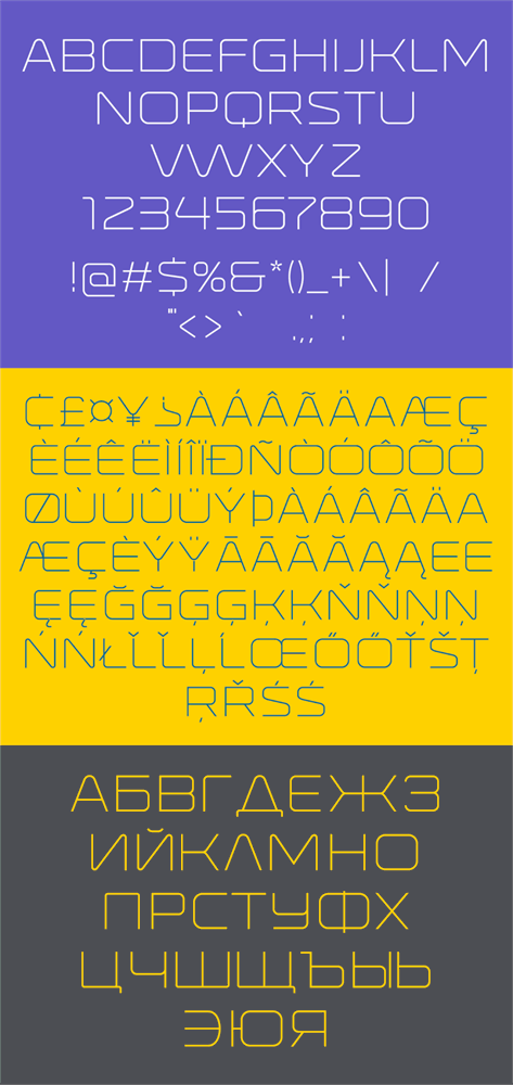 Ronduit Capitals Light font插图3