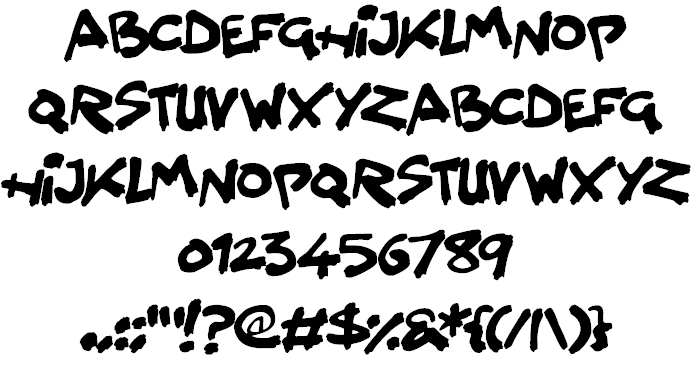 Splatter Kings font插图1 Splatter Kings font插图1