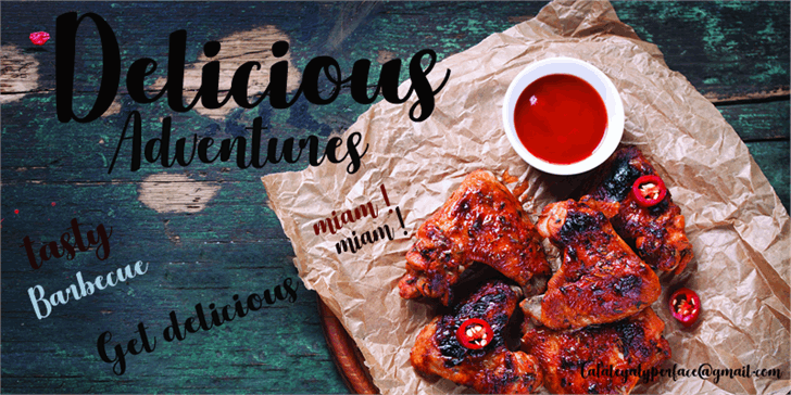 Delicious Adventures font插图 Delicious Adventures font插图