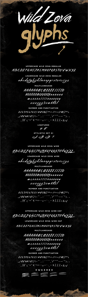 Wild Zova Free font插图 Wild Zova Free font插图