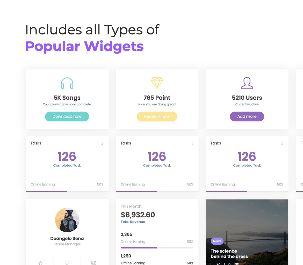 基于Bootstrap框架开发的网站系统管理后台HTML模板素材库精选 Dashboard HTML Template for Bootstrap 4插图(1)