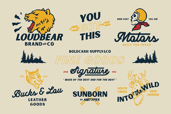 Sunborn Font Family插图2