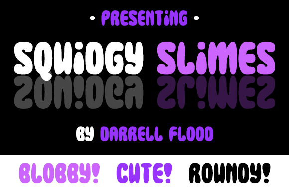 Squidgy Slimes font插图 Squidgy Slimes font插图