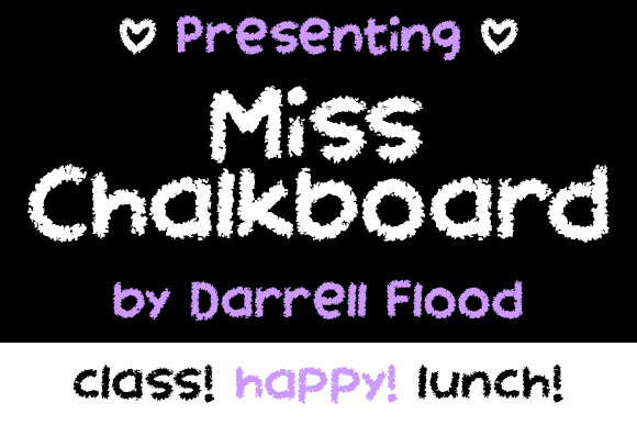 Miss Chalkboard font插图 Miss Chalkboard font插图