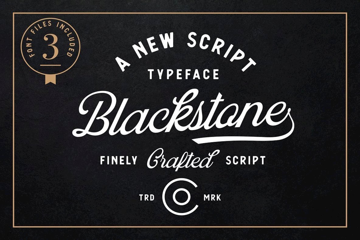 Blackstone Font Family插图
