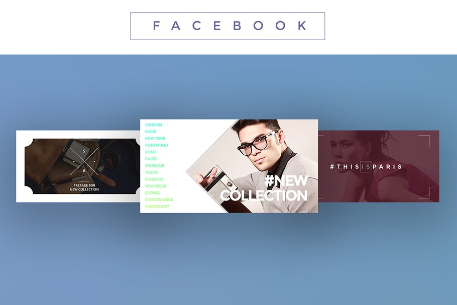 时尚服饰适用社交媒体贴图模板素材库精选 Social Media Pack插图(7)