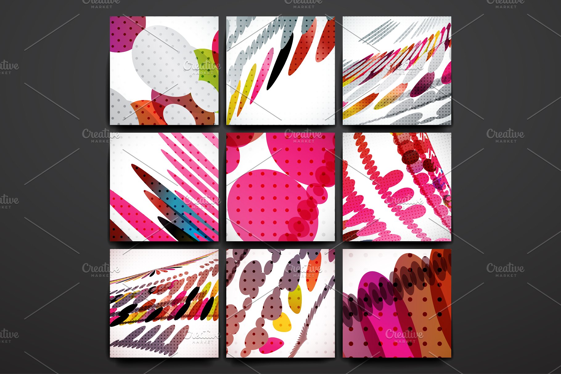 简约抽象样式标题&卡片模板 Beautiful Banners and Cards插图(5)