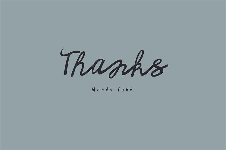 Mendy font插图7 Mendy font插图7