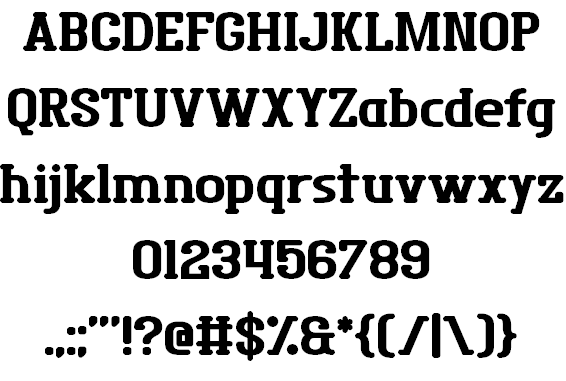 District Four font插图1 District Four font插图1