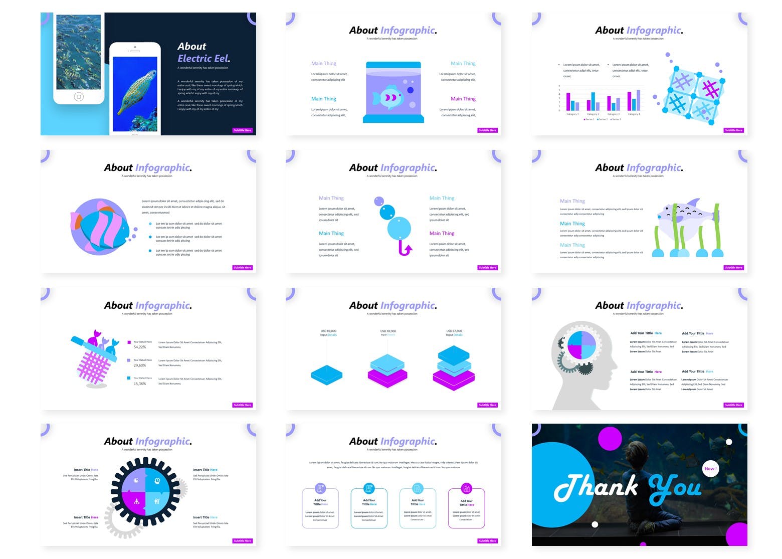 海洋/海底世界主题PPT幻灯片模板 The Ocean | Powerpoint Template插图(3)
