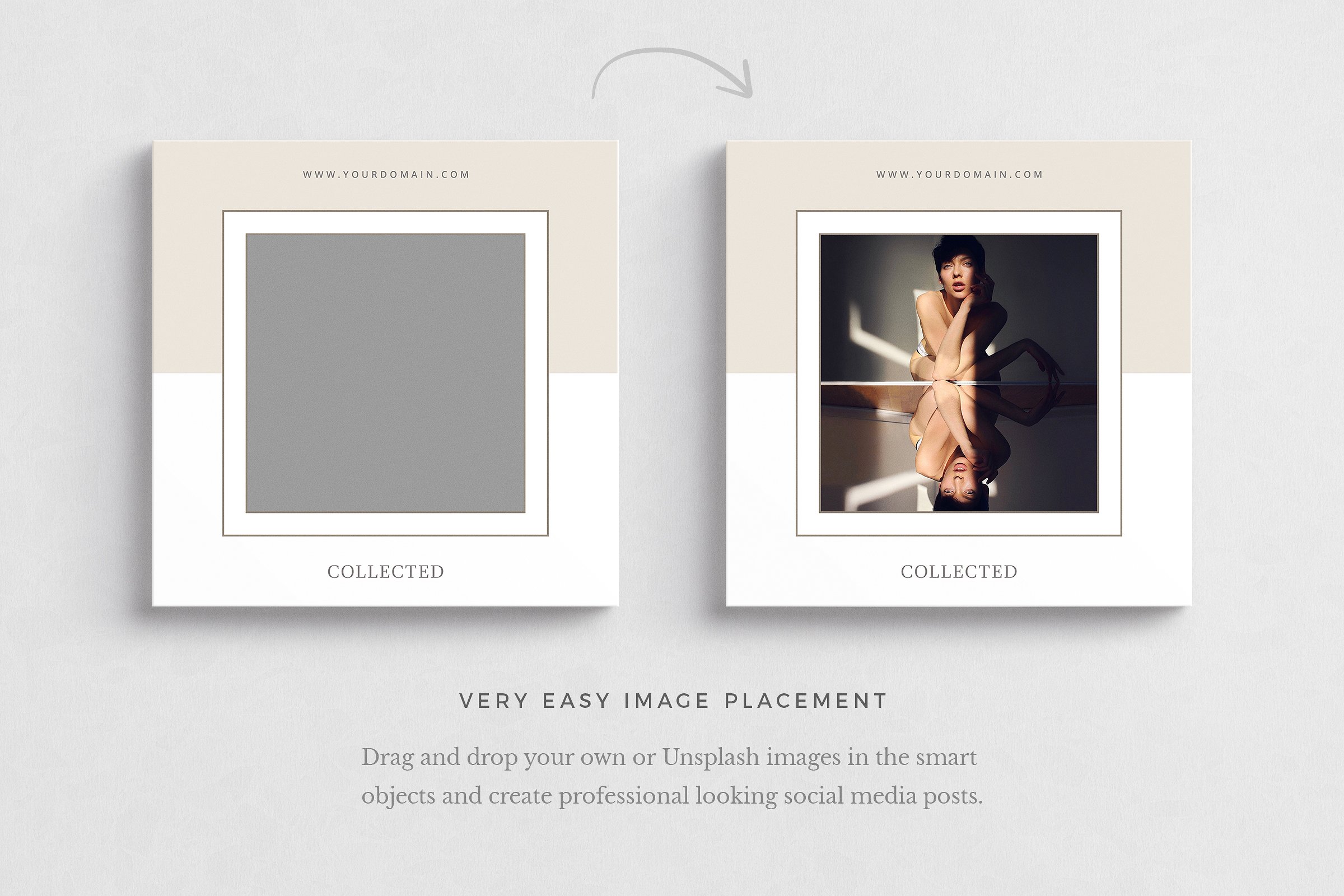 时尚模特肖像摄影社交媒体贴图模板素材库精选 Hong Kong Social Media Pack插图(4)