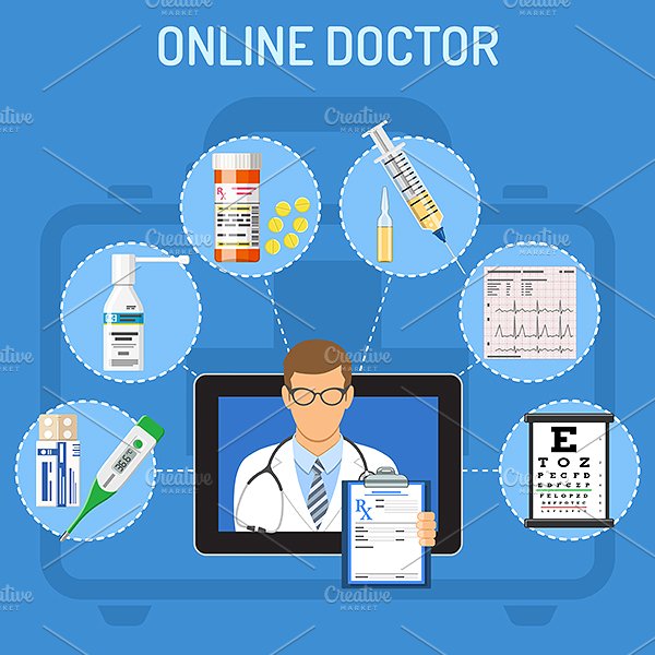 医疗卫生服务设计素材合集 Medical Services Themes[图标+Banner+概念+信息图表]插图(3)