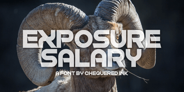 Exposure Salary font插图 Exposure Salary font插图