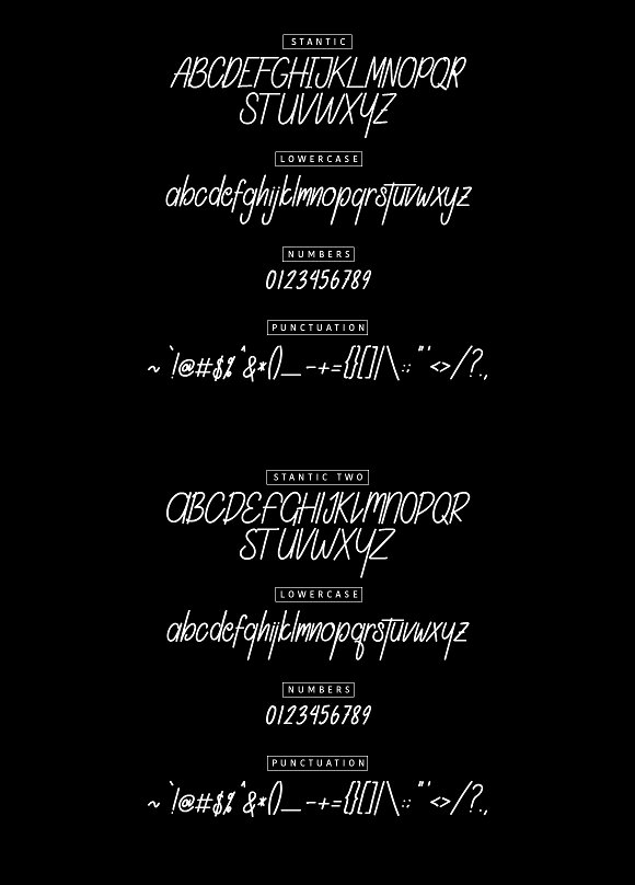 Stantic Typeface插图5