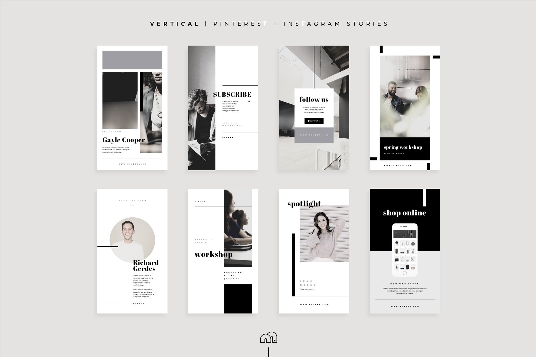 社交媒体设计运营万能素材包 Kimber – Social Media Collection插图(7)