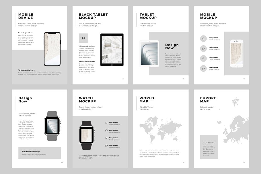 创意视觉设计品牌PPT幻灯片模板 NORS Vertical Powerpoint + 20 Photos插图(19)