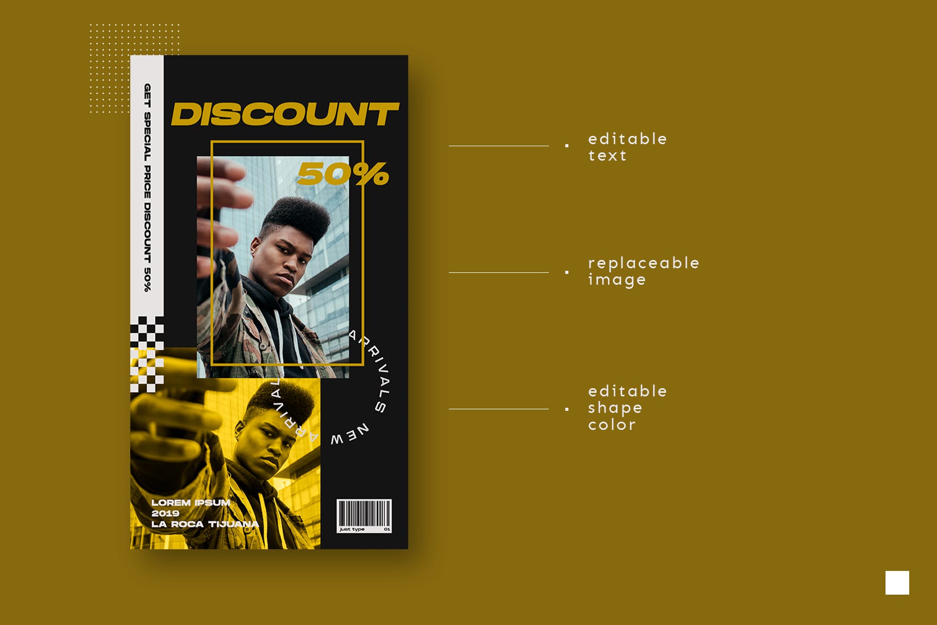 Instagram社交网站品牌故事推广设计模板素材库精选 Instagram Story Template插图(4)