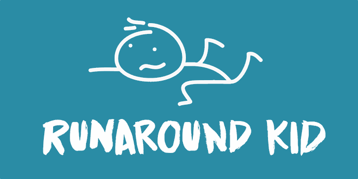 Runaround Kid DEMO font插图 Runaround Kid DEMO font插图