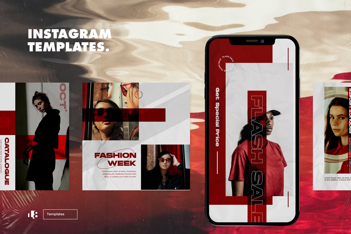 时尚服饰品牌故事Instagram社交推广贴图设计模板素材库精选 Instagram Template插图