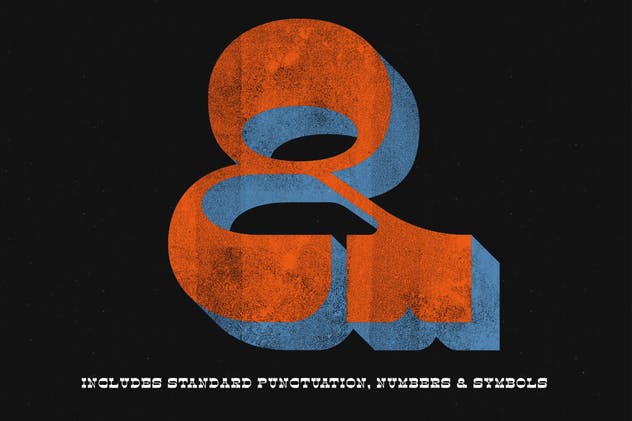 复古凸版印刷衬线字体 Circus Freak Font插图(7)