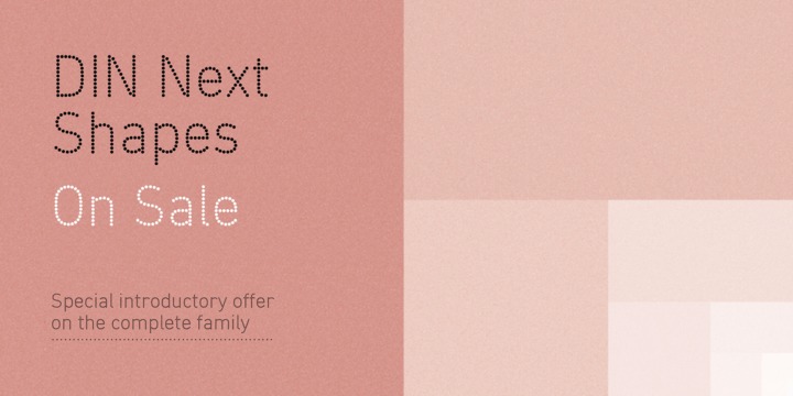 DIN Next Shapes Font Family插图