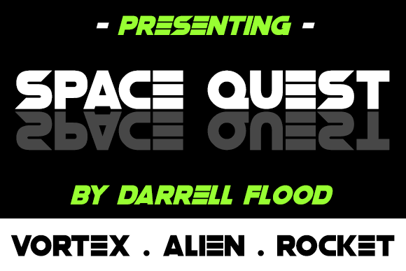 Space Quest font插图 Space Quest font插图