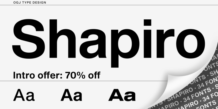 Shapiro Font Family插图