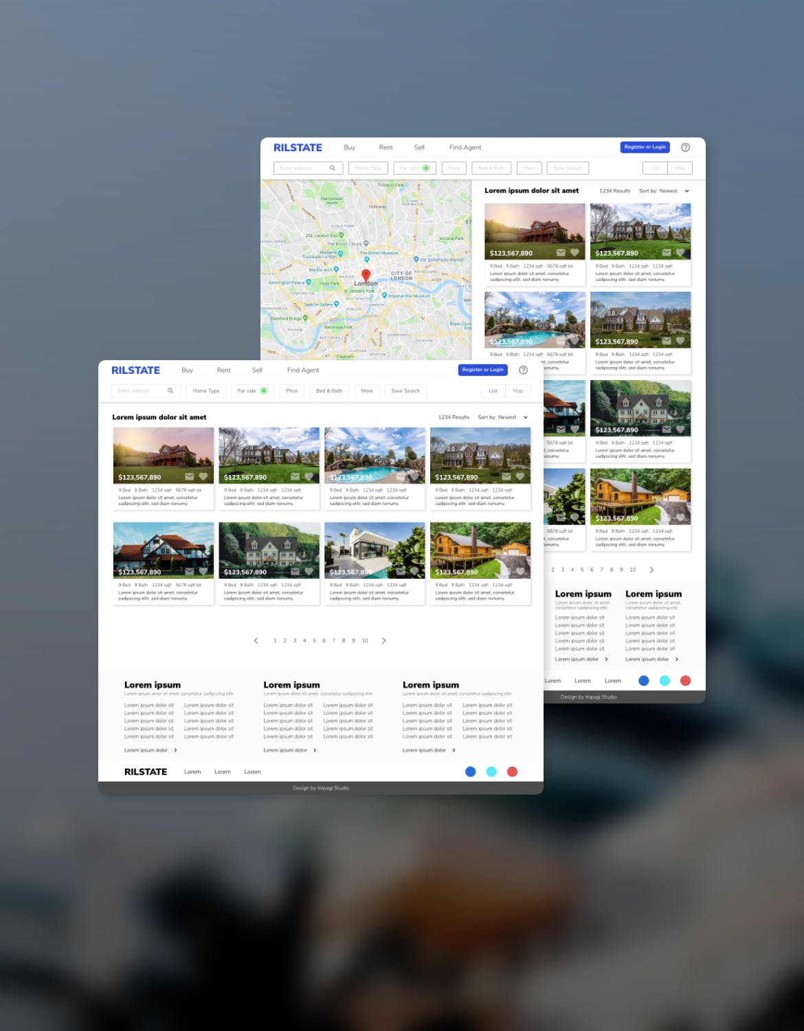 房地产租赁销售网站设计HTML模板素材库精选 RILSTATE – Real Estate Homepage Template插图(3)