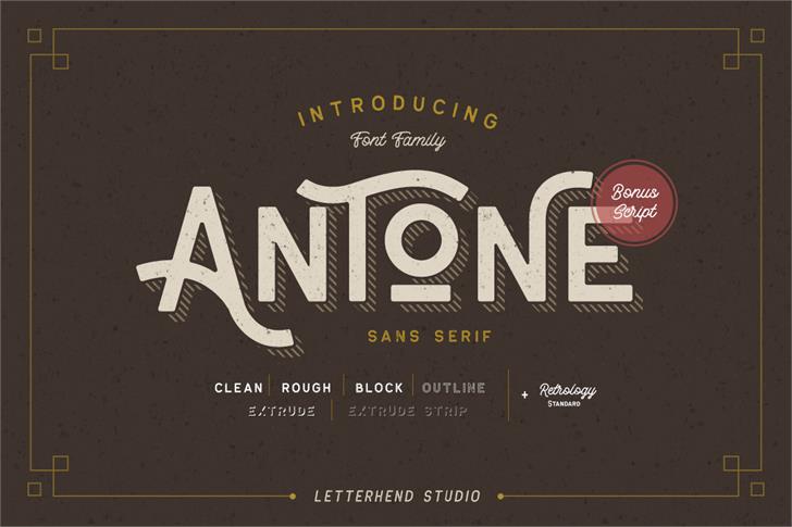 Antone DEMO font插图1 Antone DEMO font插图1