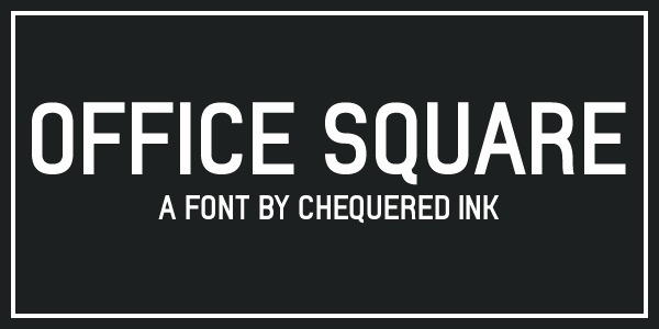 Office Square font插图 Office Square font插图