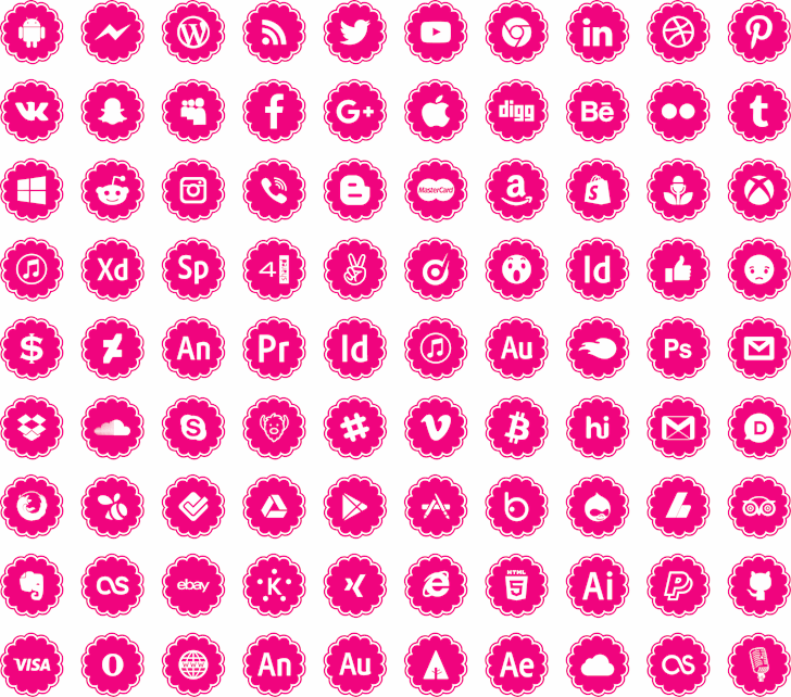 social icons font插图