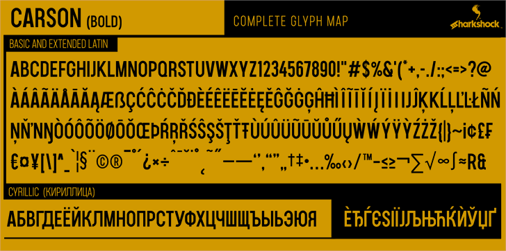 Carson font插图 Carson font插图