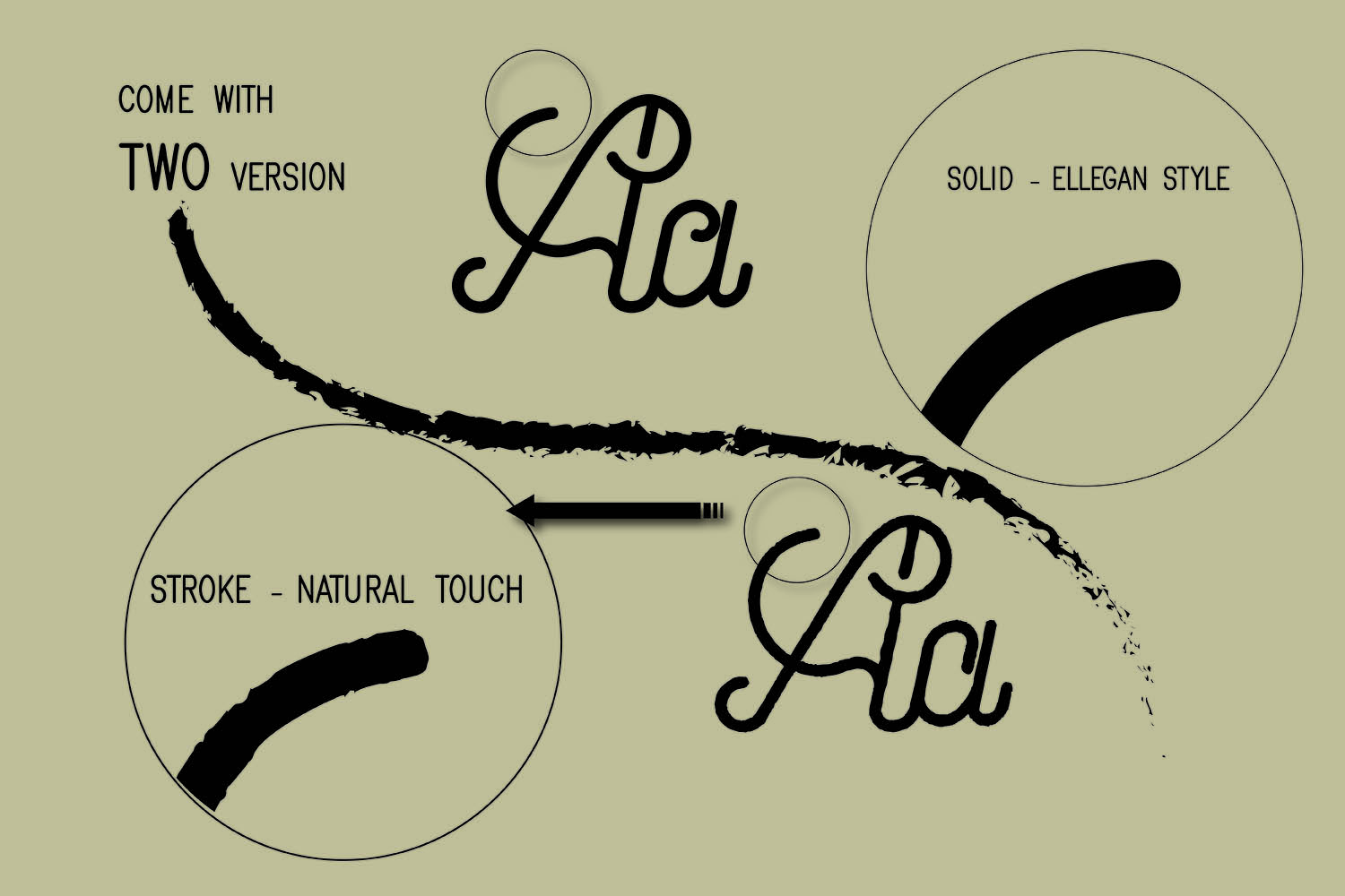 Brandy Monoline Duo Font插图3