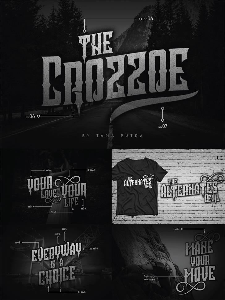 Crozzoe Personal Use font插图 Crozzoe Personal Use font插图