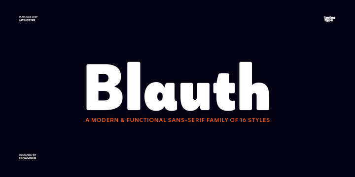Blauth Font Family插图