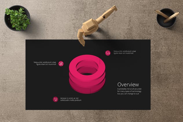 金字塔结构图PPT模板下载 ROTE Powerpoint Template插图(4)