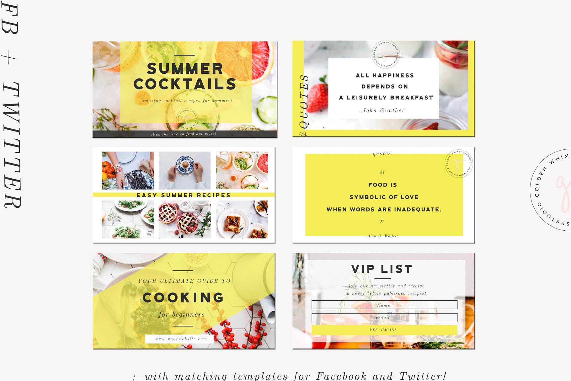 美食饮食社交媒体贴图素材包 Food Blogger Social Media Kit插图(4)