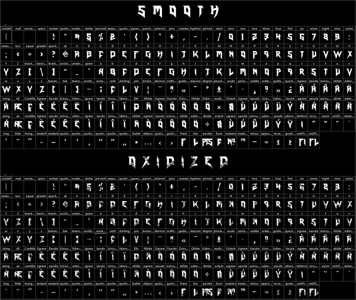 Blade Reloaded DEMO font插图 Blade Reloaded DEMO font插图