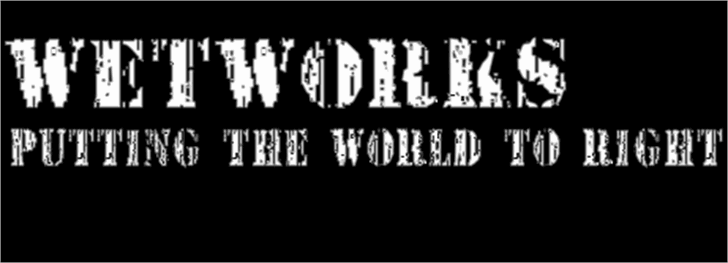 Wetworks font插图1